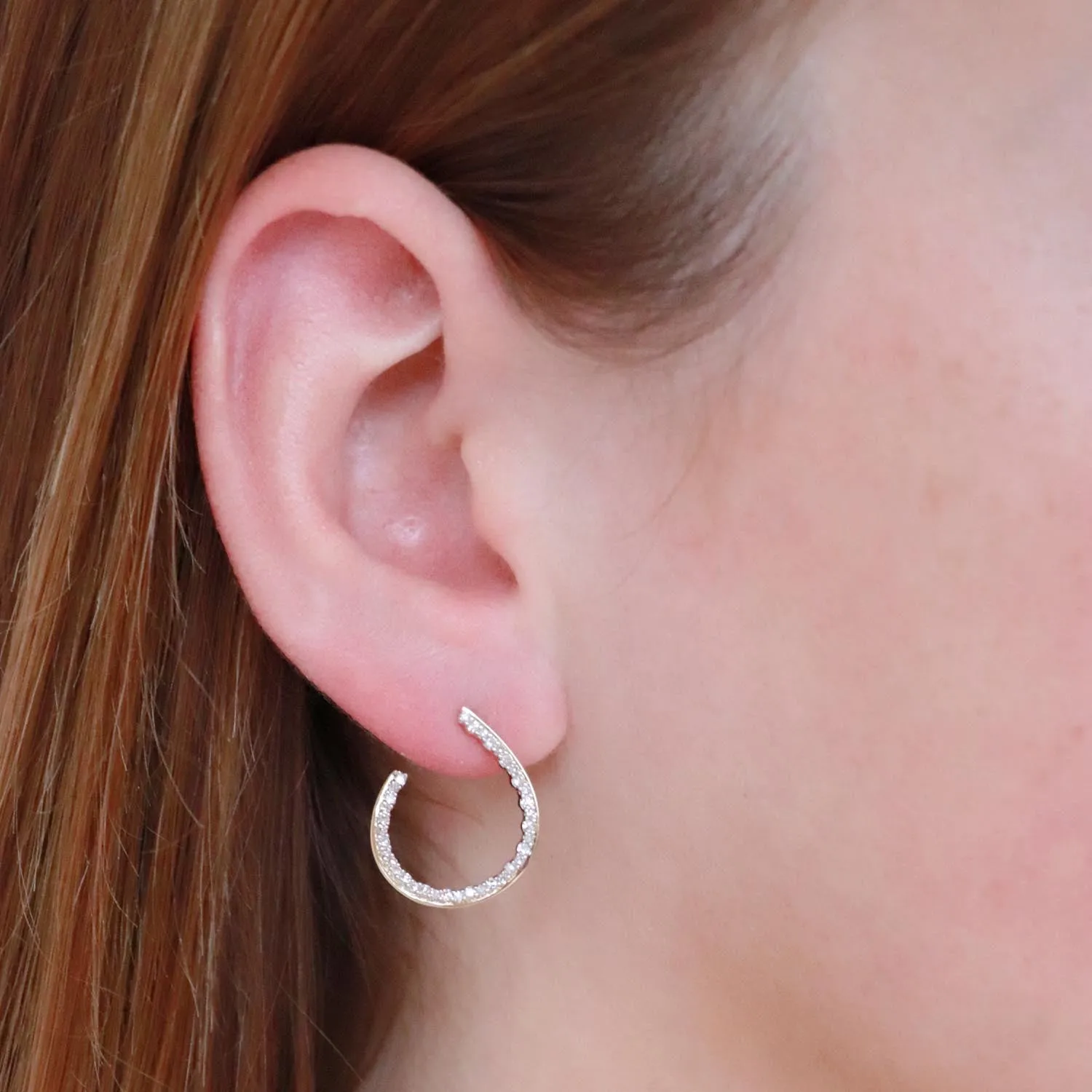 0.33ct Diamond Earrings In 9Ct Yellow Gold