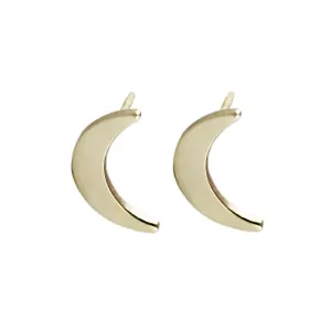 14K MOON STUDS