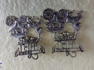 Aradhya bollywood inspired pearl traditional Meera Design German Silver Oxidised Dangle Drop Earrings for women and girls