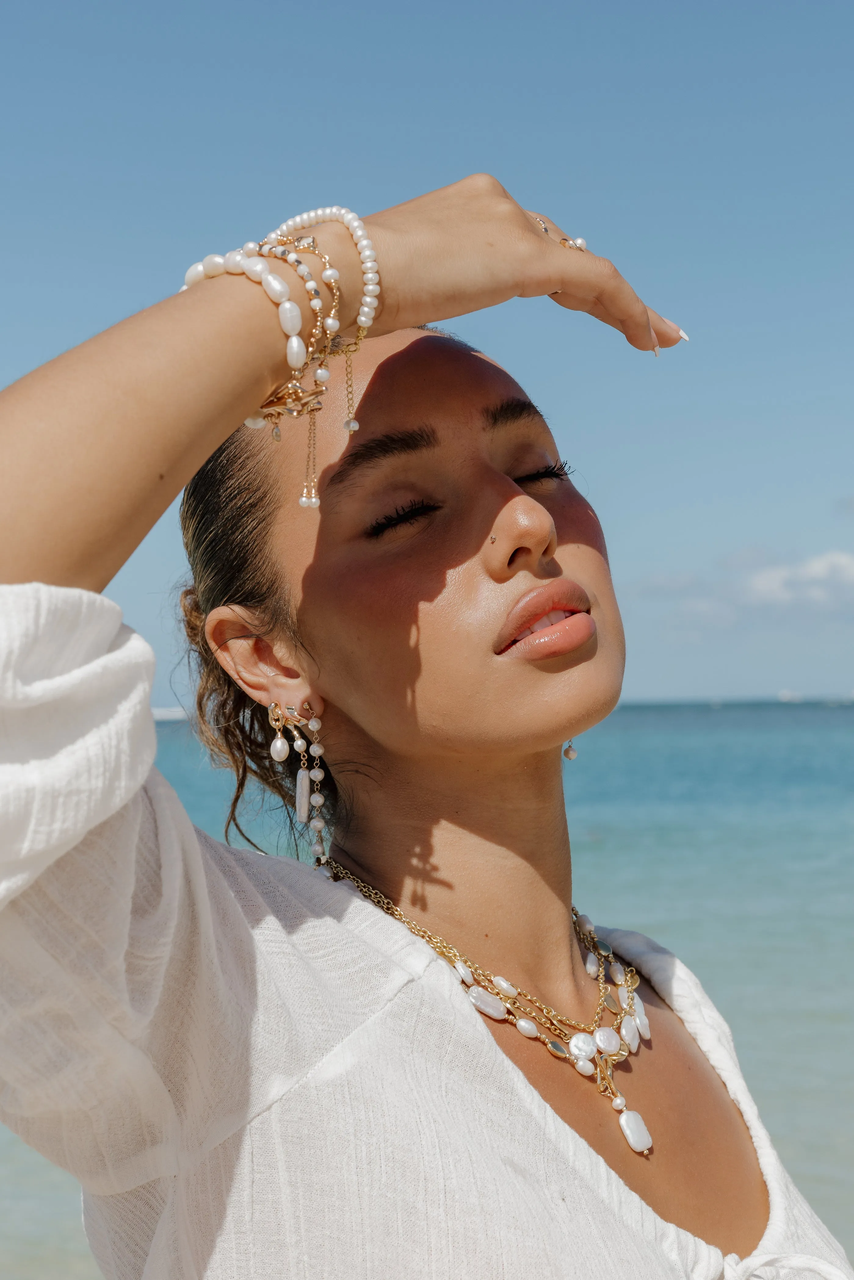 Dainty Pearl Drop Earrings