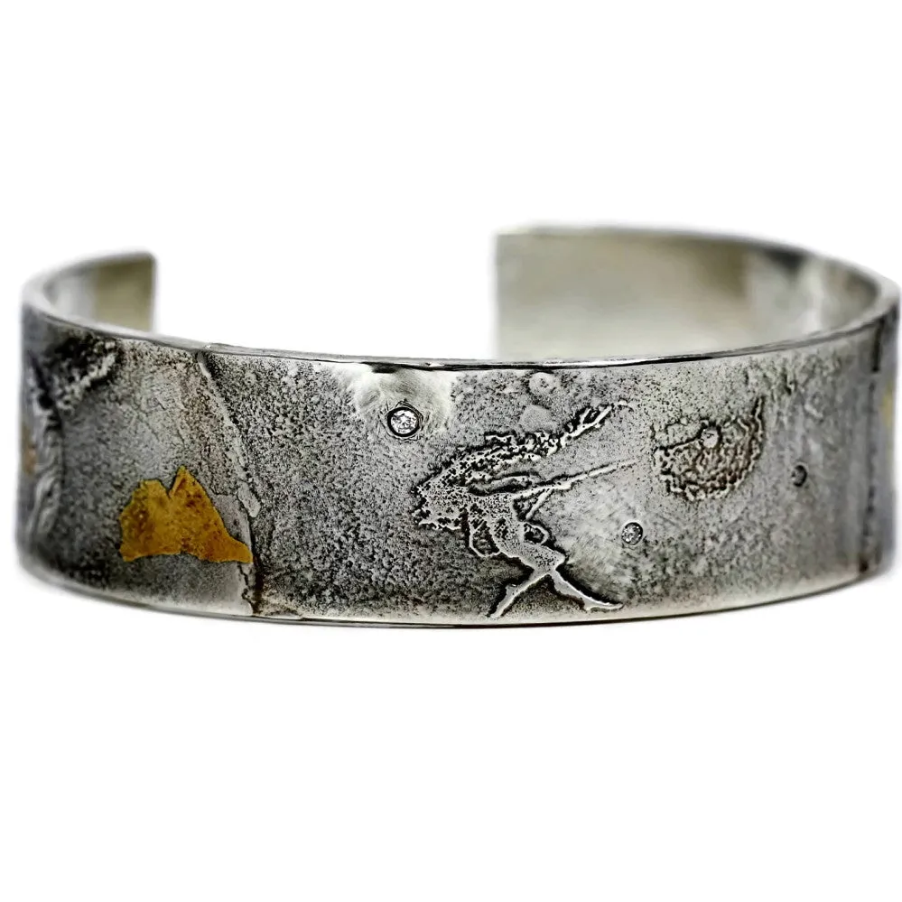 Dancing with Dandelions Diamond Open Fairy Bangle