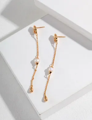 Eternal Pearl Drop Earrings