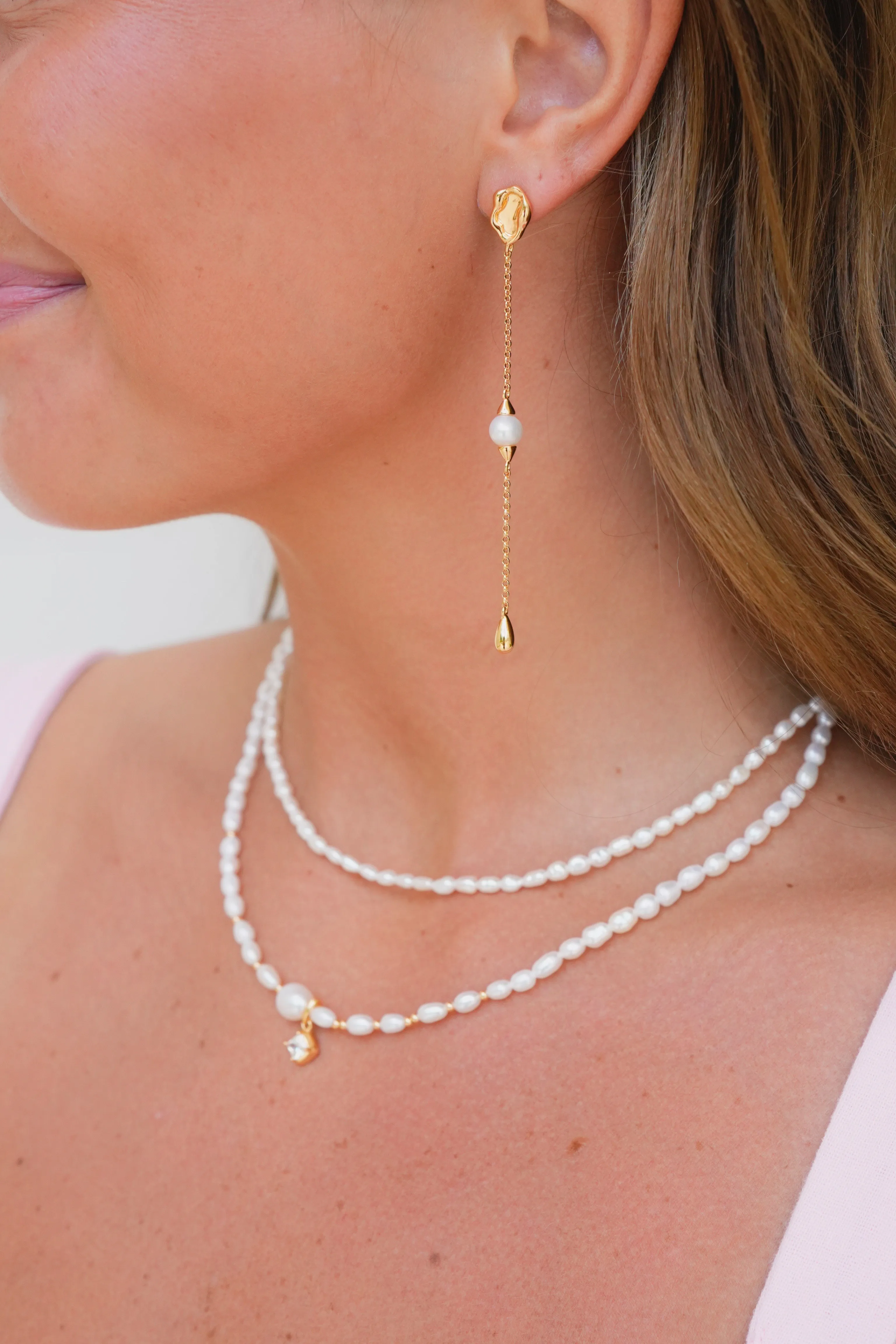 Eternal Pearl Drop Earrings