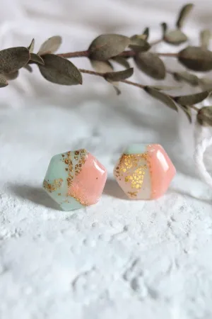 Fluoro Stud Earrings