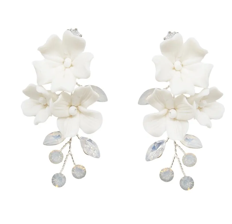 Gardenia Delicate Drop Earrings