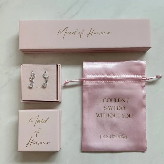 Gardenia Delicate Drop Earrings