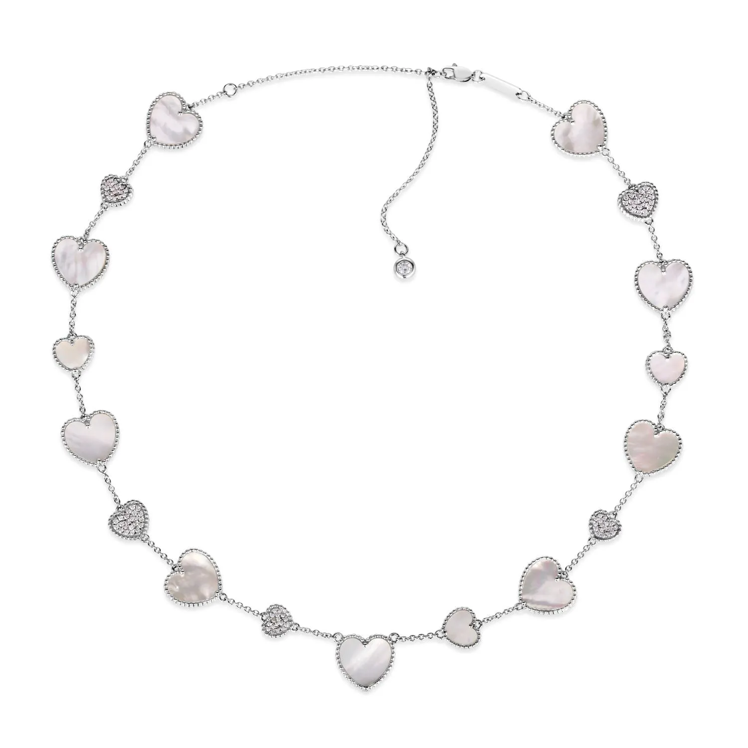 Gem Inlay Motif Necklace