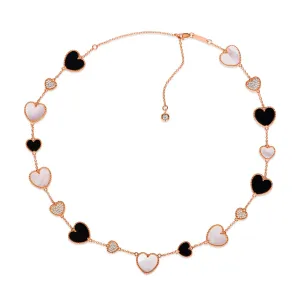 Gem Inlay Motif Necklace