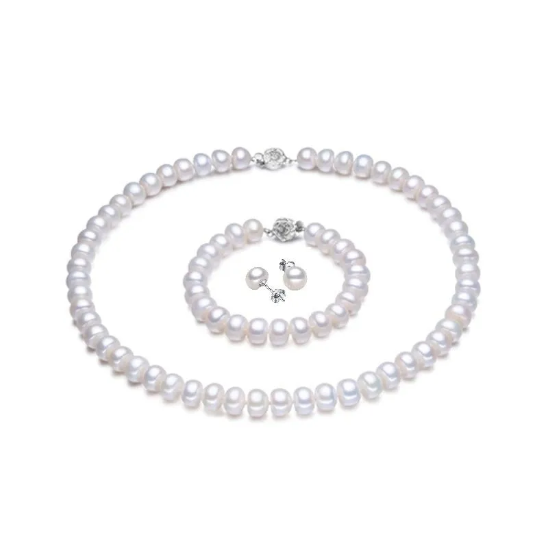 Pearl Jewelry Sets Genuine Freshwater Pearl Jewelry