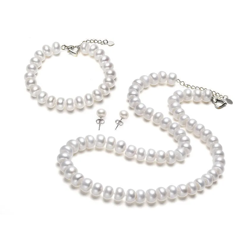 Pearl Jewelry Sets Genuine Freshwater Pearl Jewelry