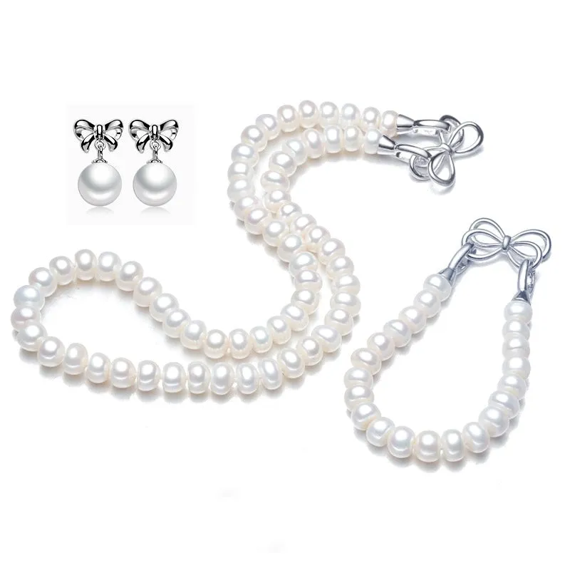 Pearl Jewelry Sets Genuine Freshwater Pearl Jewelry