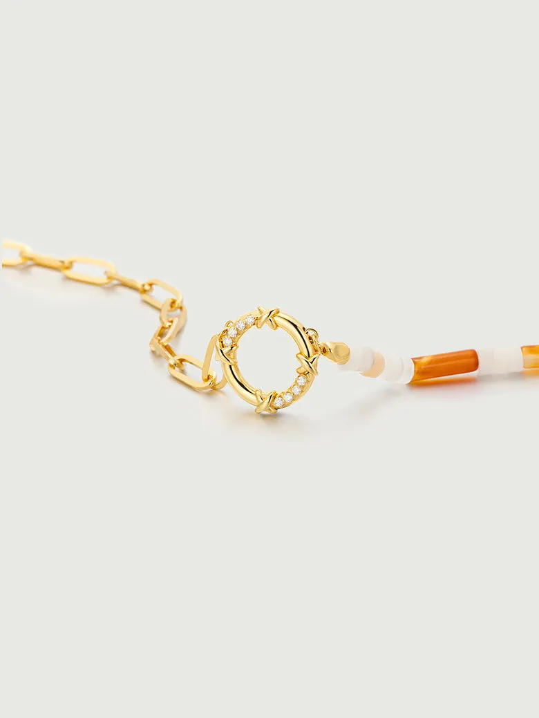 Red Onyx Aventurine Paperclip Chain