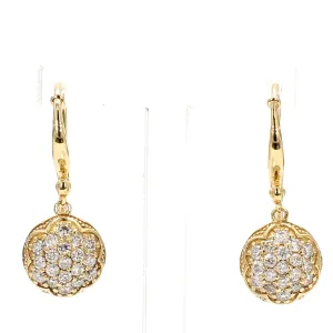 TACORI Pave Drop Diamond Earrings